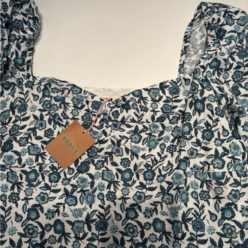 BODEN LINEN MINI SHIFT DRESS - Picture 8 of 9